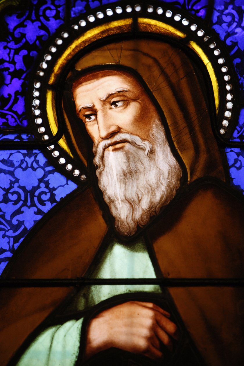 Vitráže v kostele svatého Pavla, Lyon: Saint Bonaventure, Lyon, Francie od Unbekannt