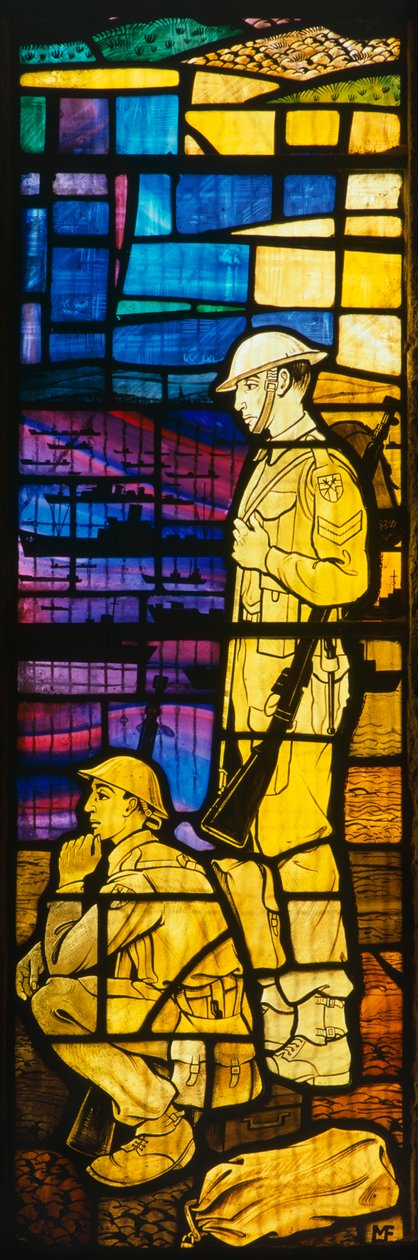 Okno z barevného skla, Royal Garrison Church, Portsmouth, Hampshire, c1980-c2017 od Unbekannt