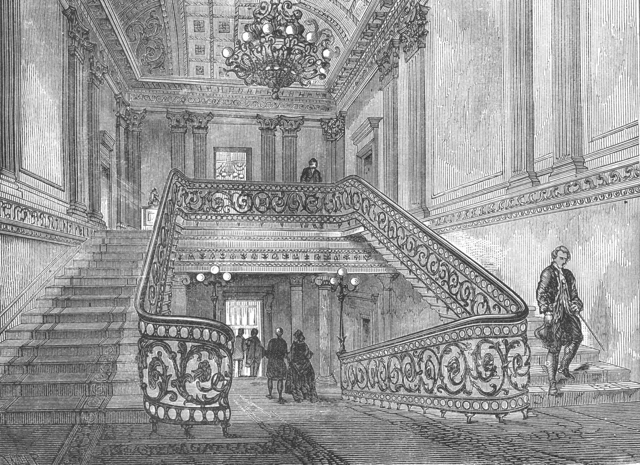 Schodiště v Northumberland House, 1897 od Unbekannt