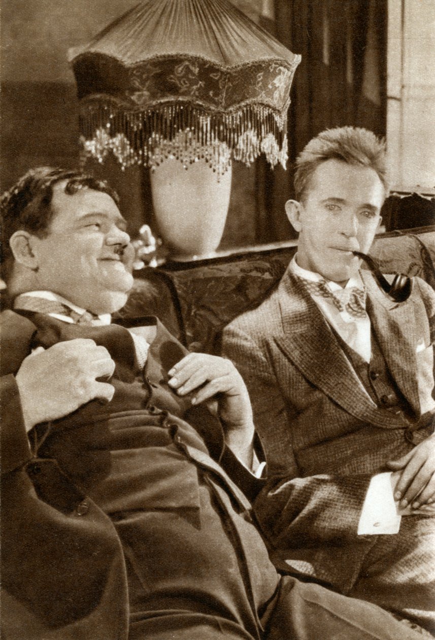 Stan Laurel a Oliver Hardy, americké komediální duo, 1933 od Unbekannt
