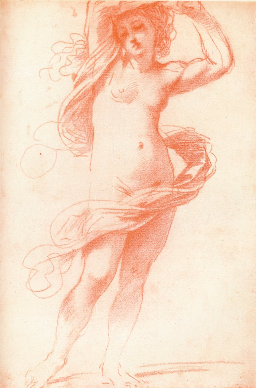 Stojící ženský akt, 17. století, 1925 od Unbekannt