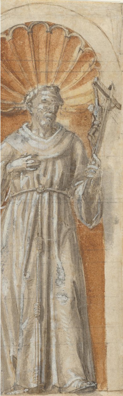 Stojící františkánský svatý ve výklenku, 1650-1700. od Unbekannt