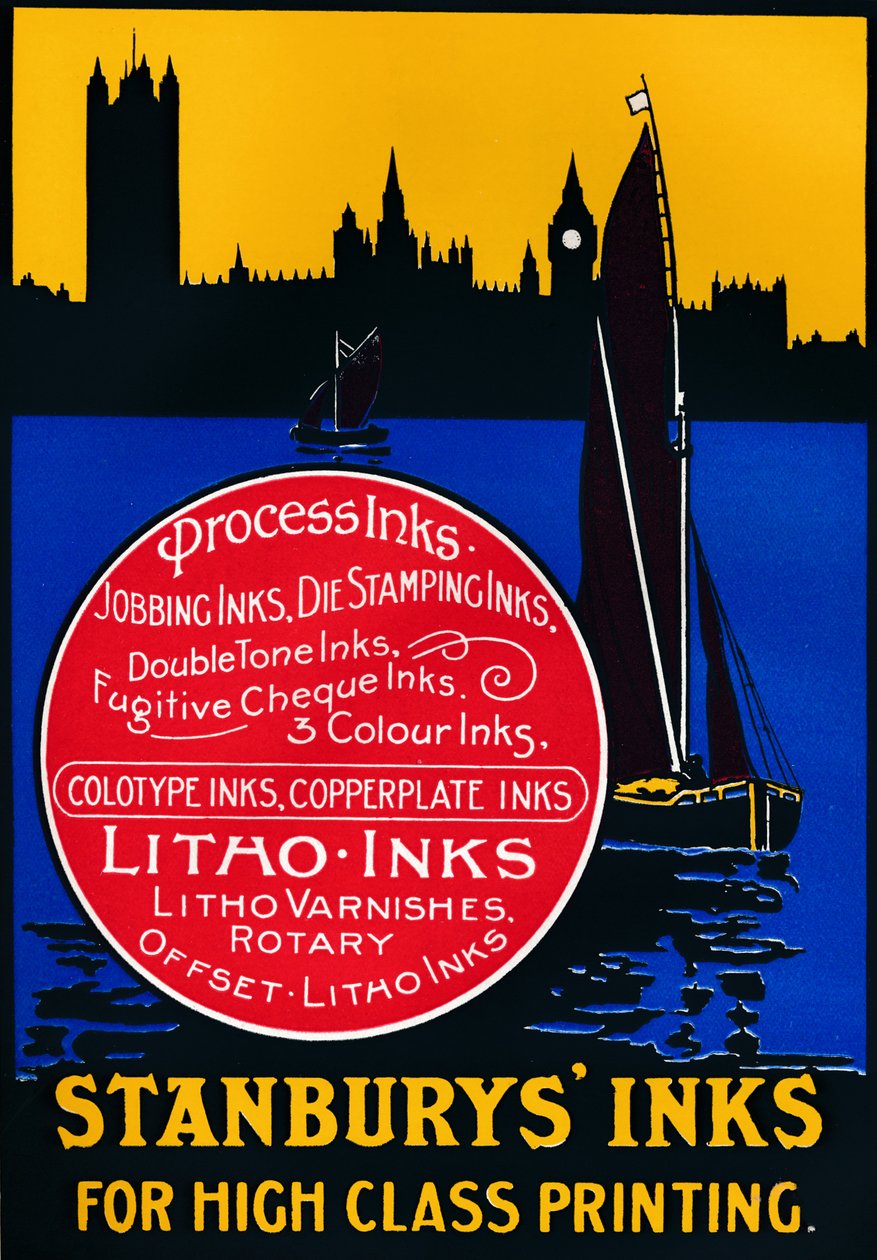 Inkousty Stansburys pro vysoce kvalitní malbu, 1910 od Unbekannt