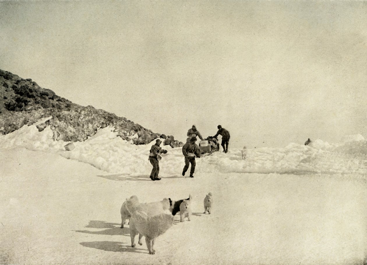 Začátek Western Party z Cape Royds, c1908, 1909. od Unbekannt
