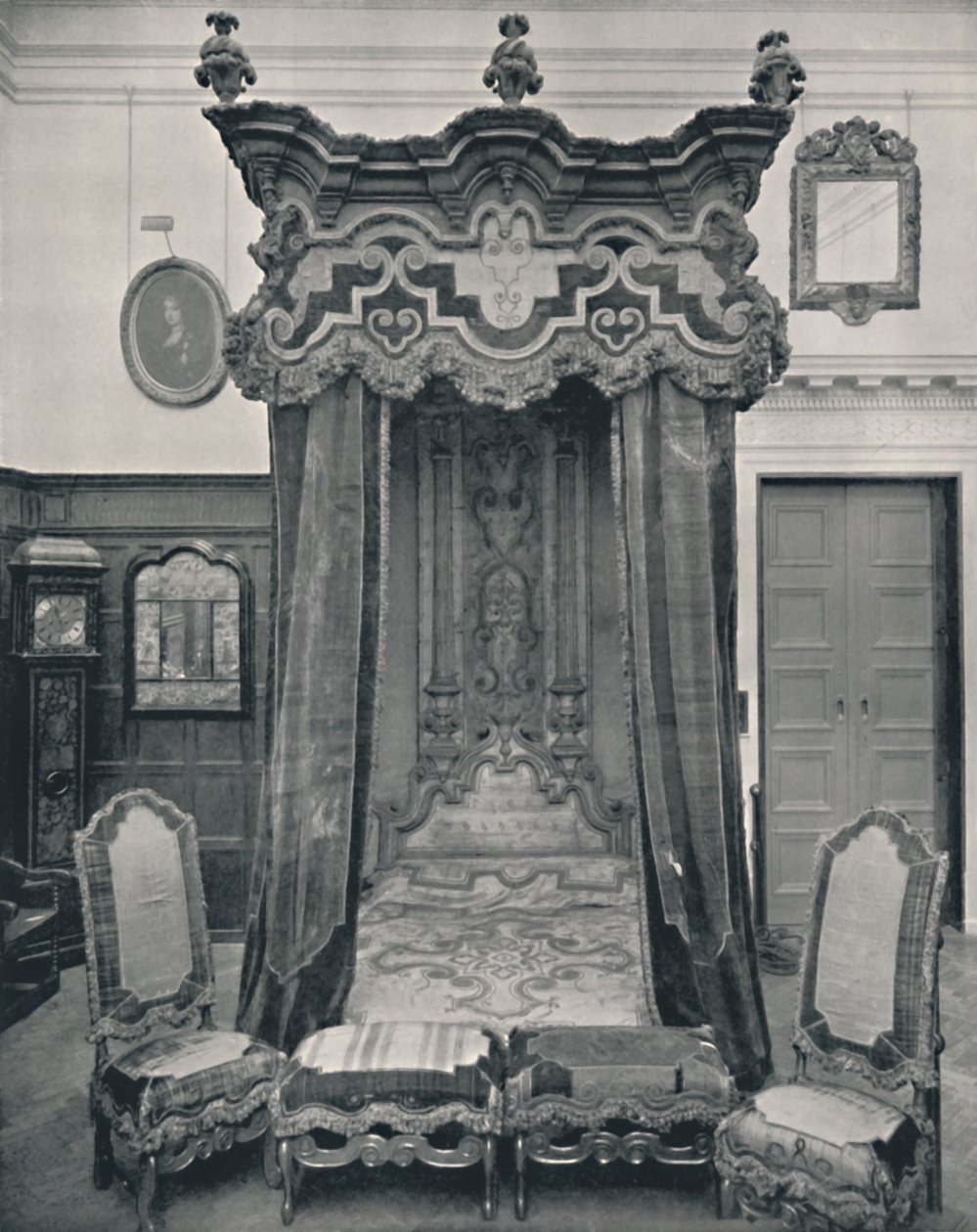 Státní postel, angličtina, kolem 1708, 1928 od Unbekannt