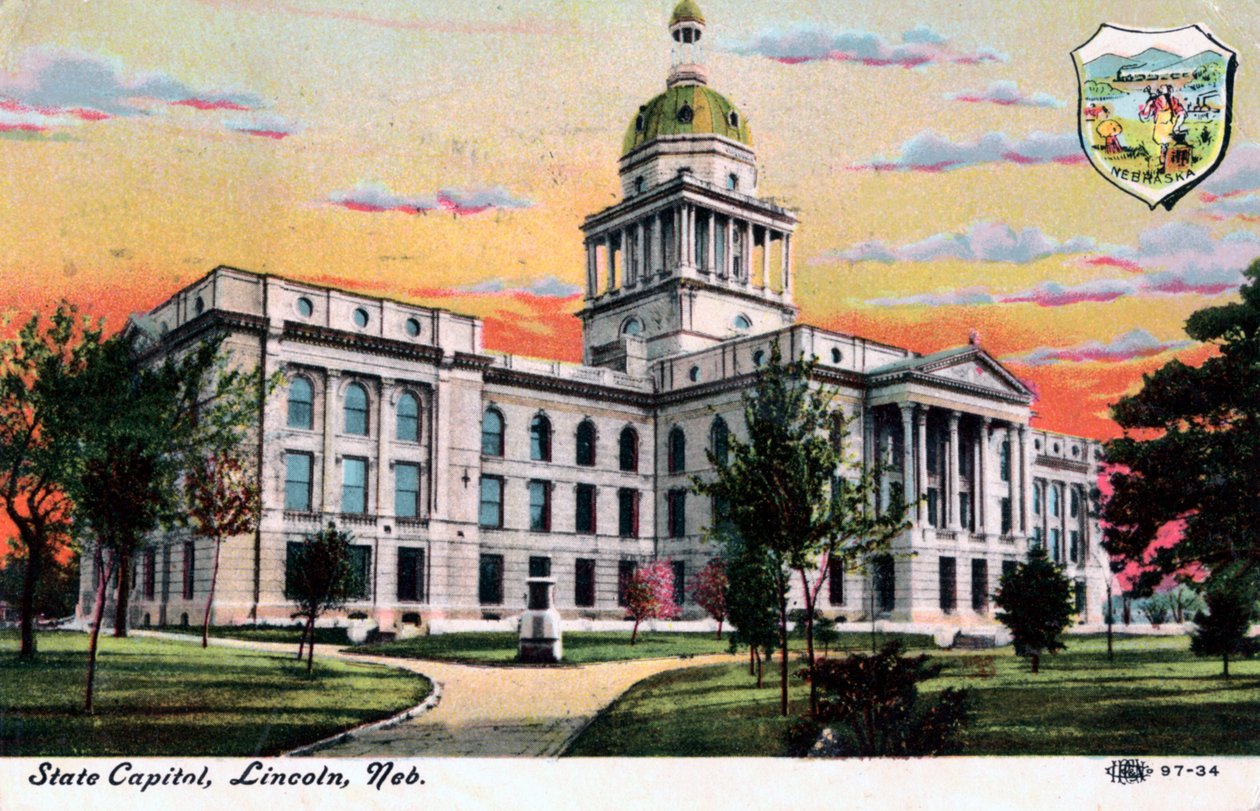 Hlavní město státu, Lincoln, Nebraska, 1919 od Unbekannt
