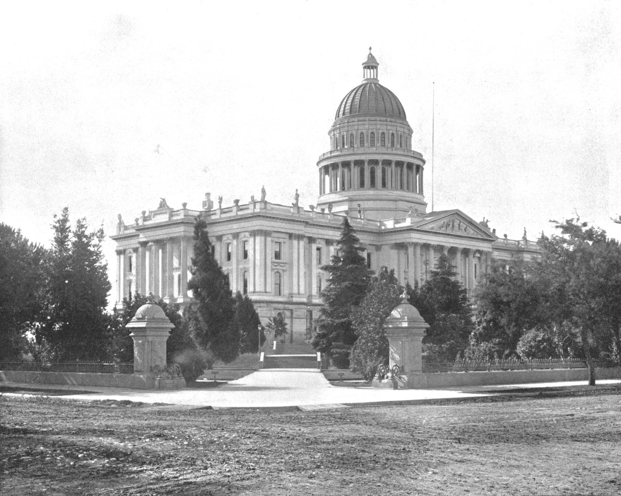 State Capitol, Sacramento, Kalifornie, USA, c1900. od Unbekannt