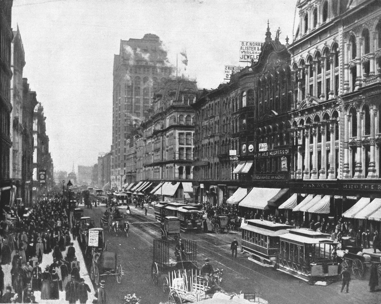 State Street, Chicago, Illinois, USA, c1900. od Unbekannt
