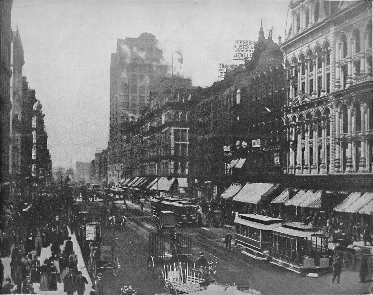 State Street, Chicago, c1897. od Unbekannt
