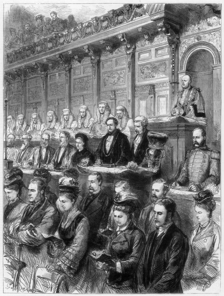Státní návštěva soudců v katedrále St Pauls, 1875 od Unbekannt