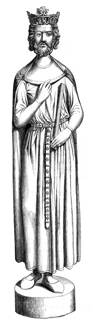 Socha Childeberta, 13. století 1849 od Unbekannt