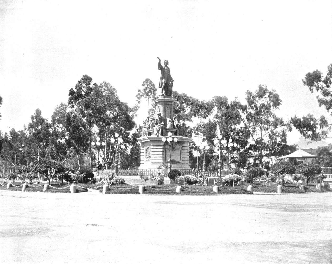 Socha Kolumba na Paseo, Mexico City, Mexiko, c1900. od Unbekannt
