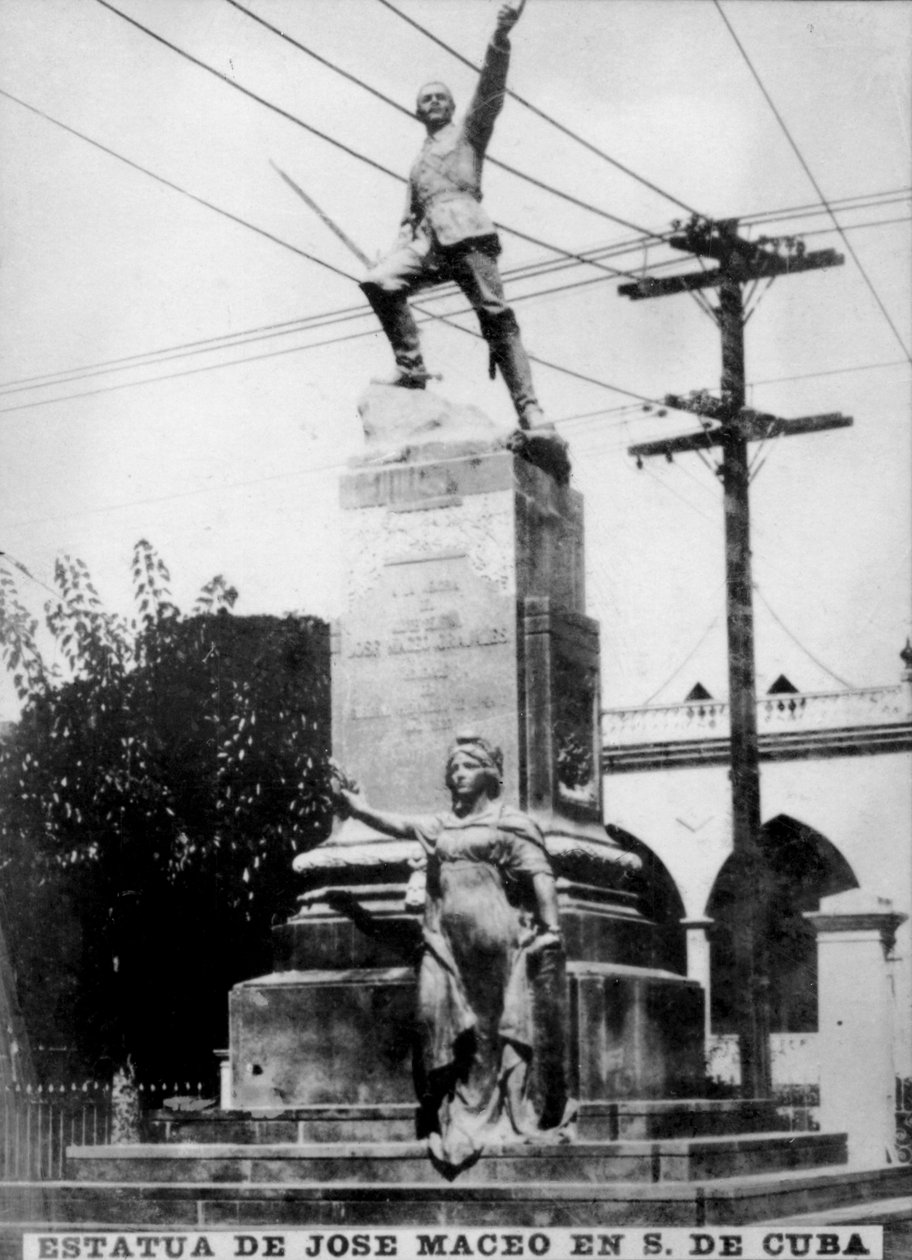 Socha Jose Maceo na Kubě, c1910 od Unbekannt