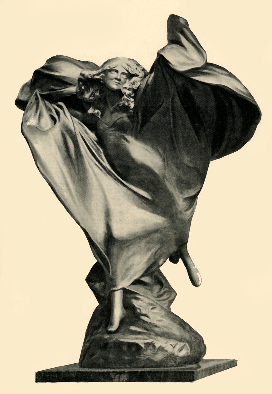 Socha Loie Fuller od Théodora Rivièra, 90. léta 19. století, 1903. od Unbekannt