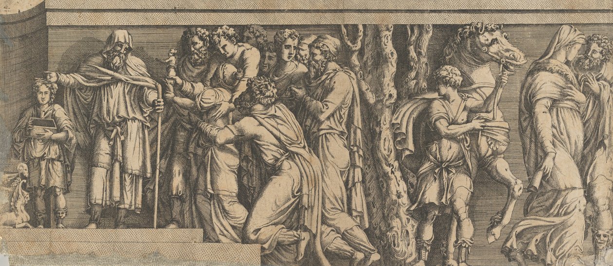 Socha Niobe a jejích ctitelů s Apollónem a Dianou a dalšími postavami, 1543-47. od Unbekannt