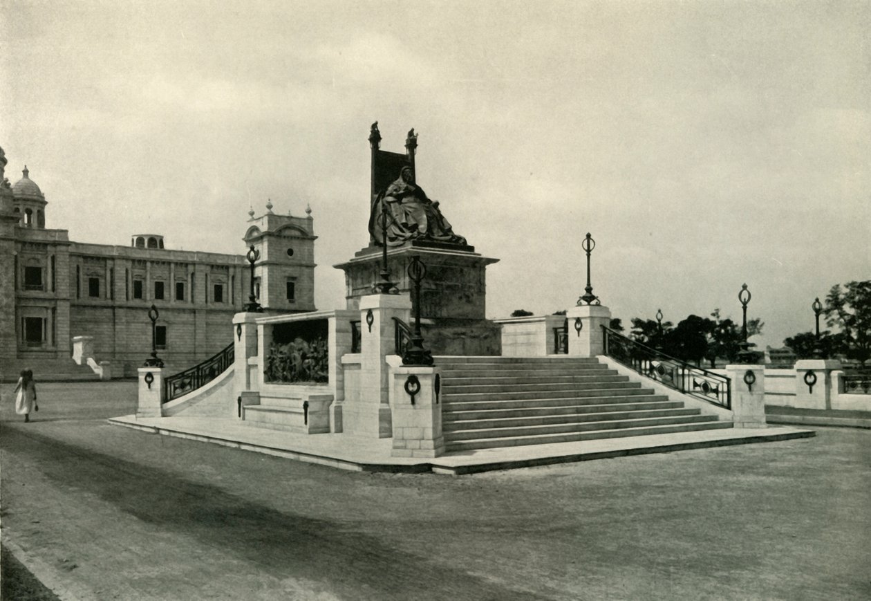 Socha královny Viktorie před Victoria Memorial Hall, 1925. od Unbekannt