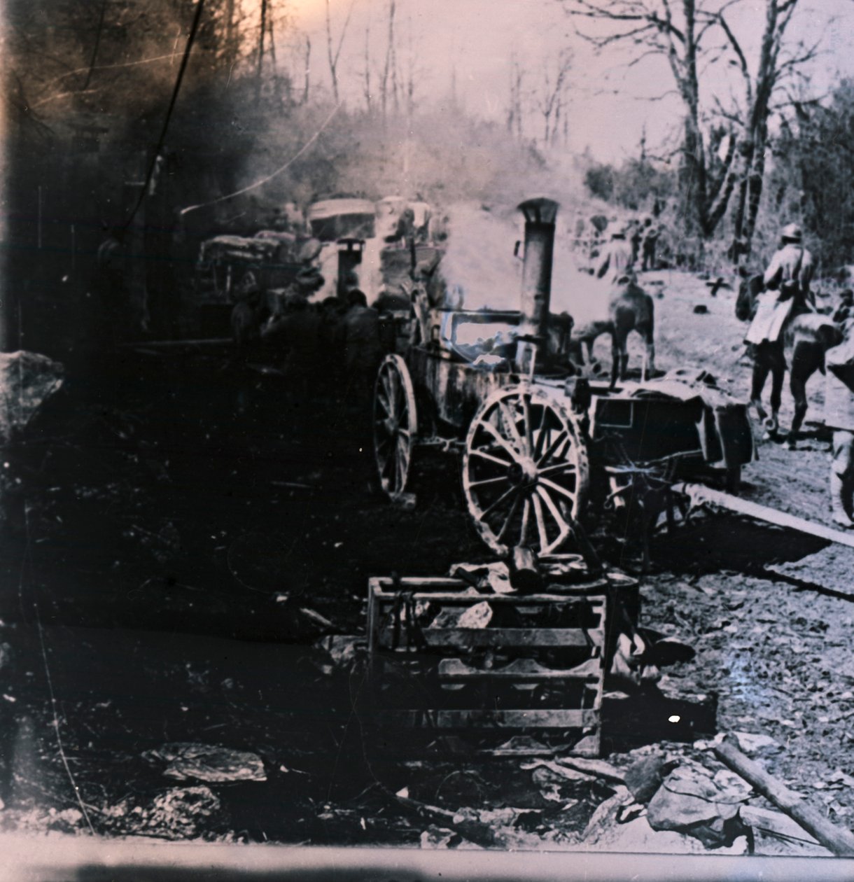 Parní lokomotiva, c1914-c1918 od Unbekannt