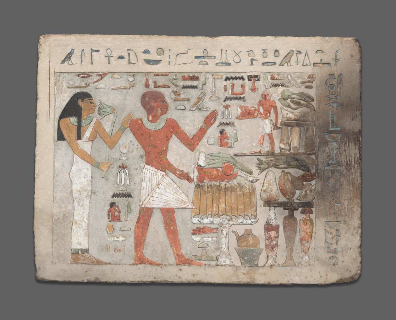 Stéla z Amenemhat a Hemet, Egypt, Střední říše, raná dynastie 12 asi 1956-1877 př.nl. od Unbekannt