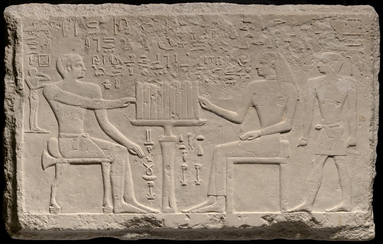 Stéla z Thenti a Nefert, Egypt, Stará říše, střední dynastie 4 asi 2566-2532 př.nl. od Unbekannt