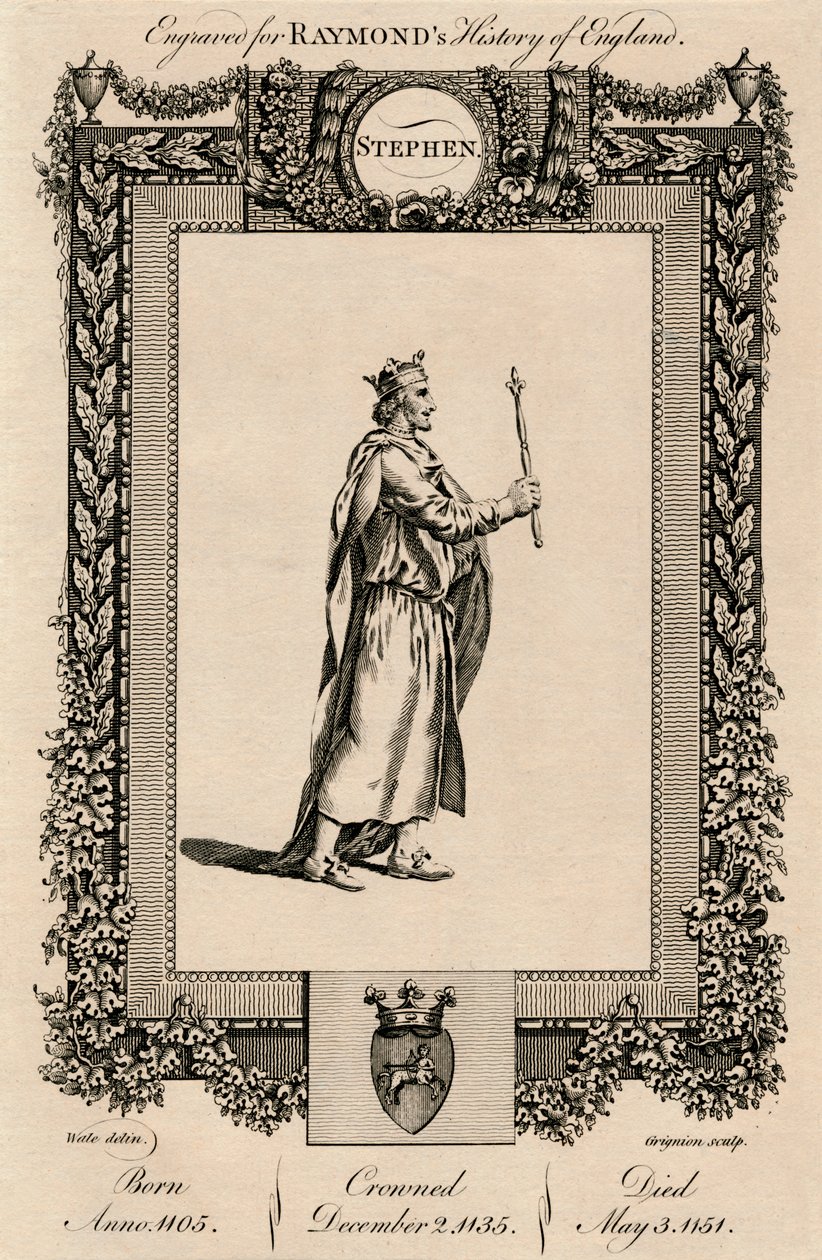 Štěpán, 1092-1154, c1787. od Unbekannt