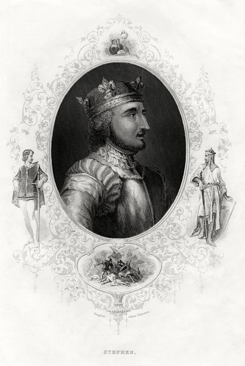 Stephen, poslední normanský král Anglie, 1860 od Unbekannt