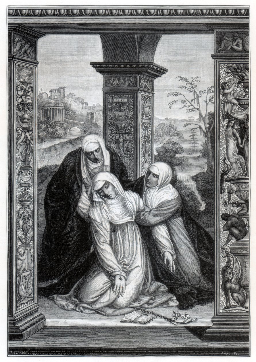 Stigmatizace svaté Kateřiny Sienské, 1870 od Unbekannt