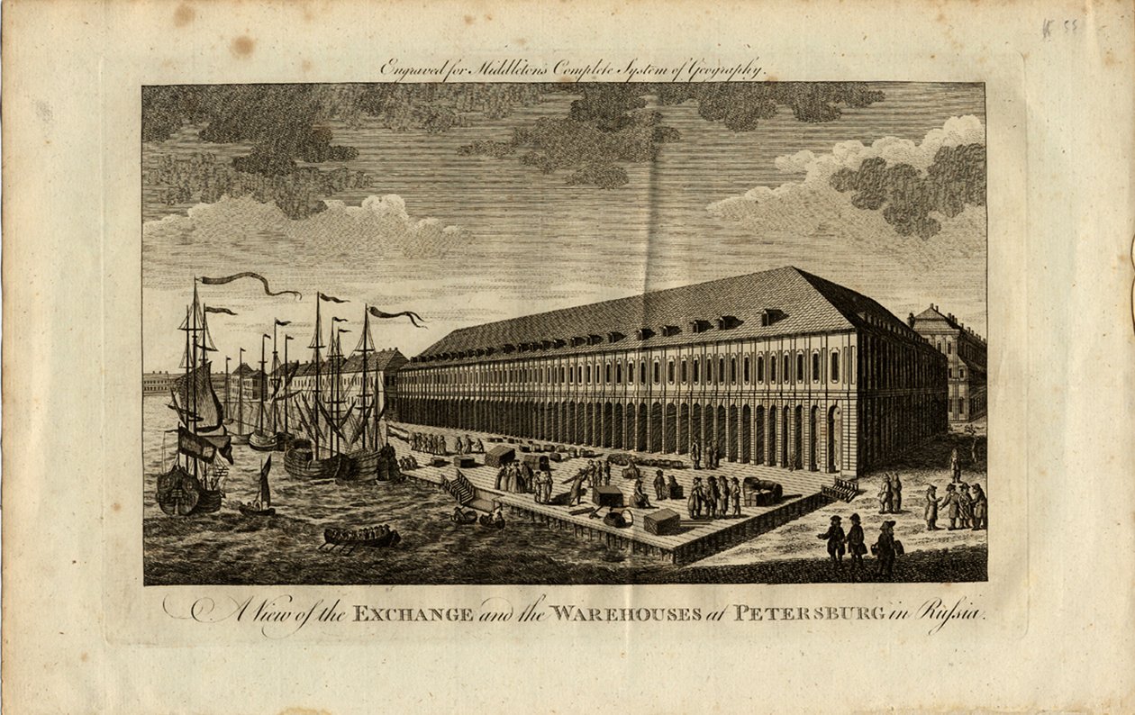 Burza cenných papírů v Petrohradu, 1778 od Unbekannt