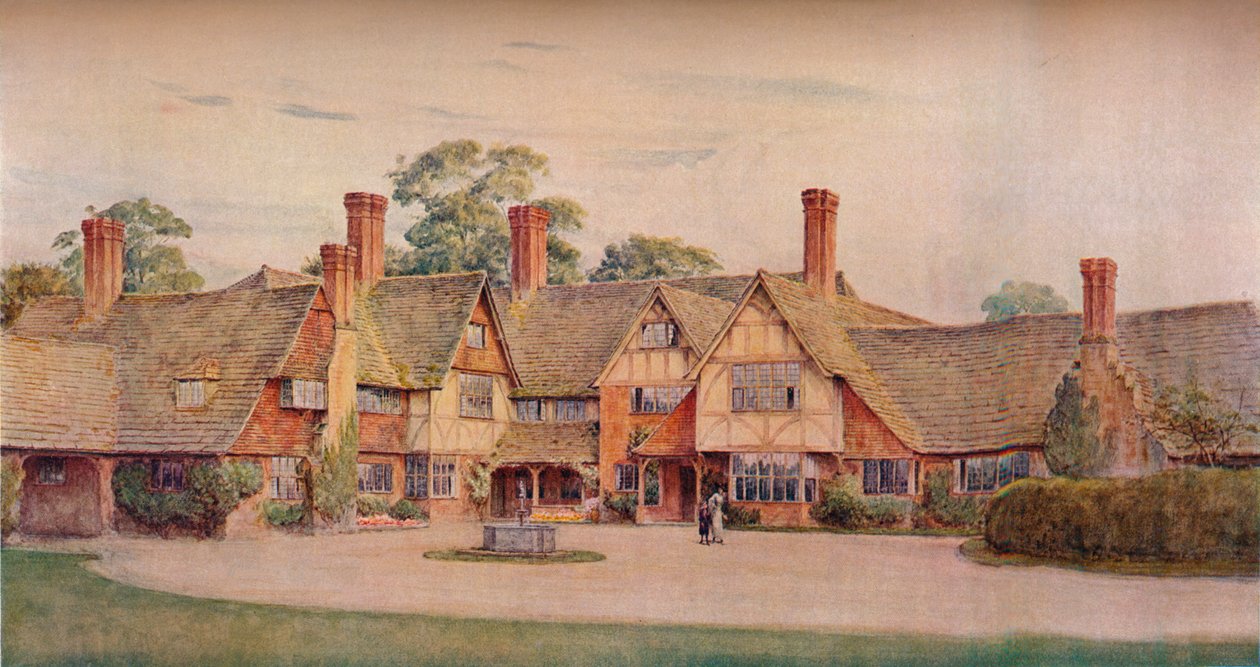 Stoke Barn, Fulmer, Bucks. Gerald Unsworth & Inigo Triggs, architekti, 1914 od Unbekannt