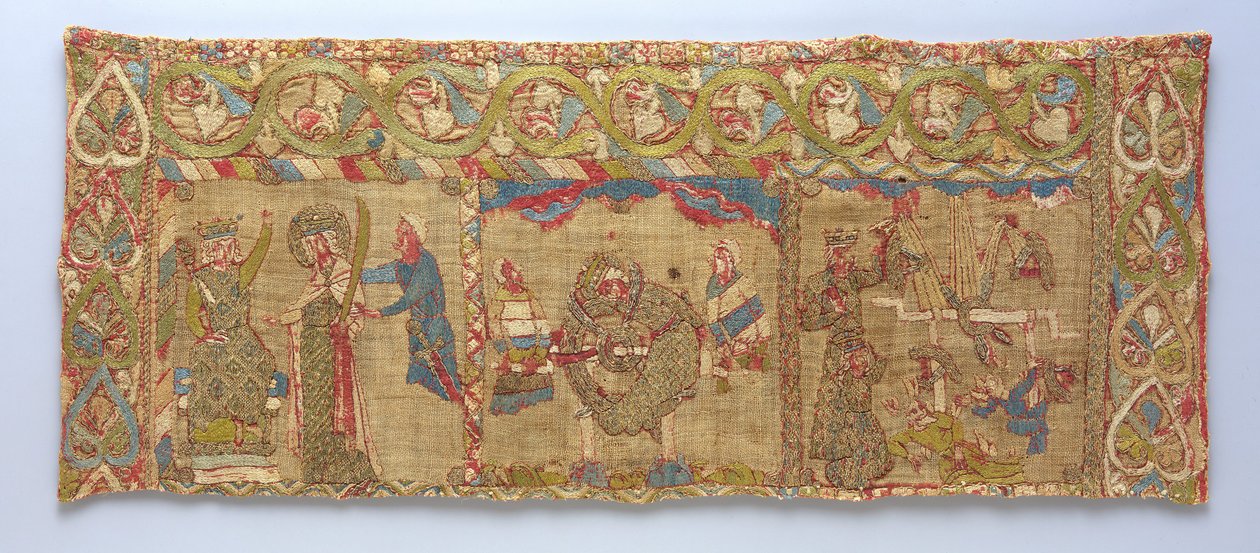 Stole s mučednickou smrtí svaté Kateřiny, německy, ca. 1200. od Unbekannt