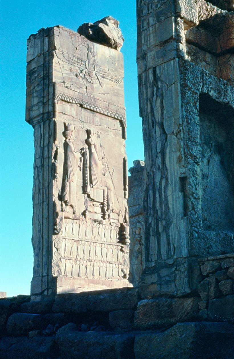 Kamenný reliéf ze dveří do Síně 100 sloupů, Persepolis, Jižní Írán, c500 př.n.l. od Unbekannt