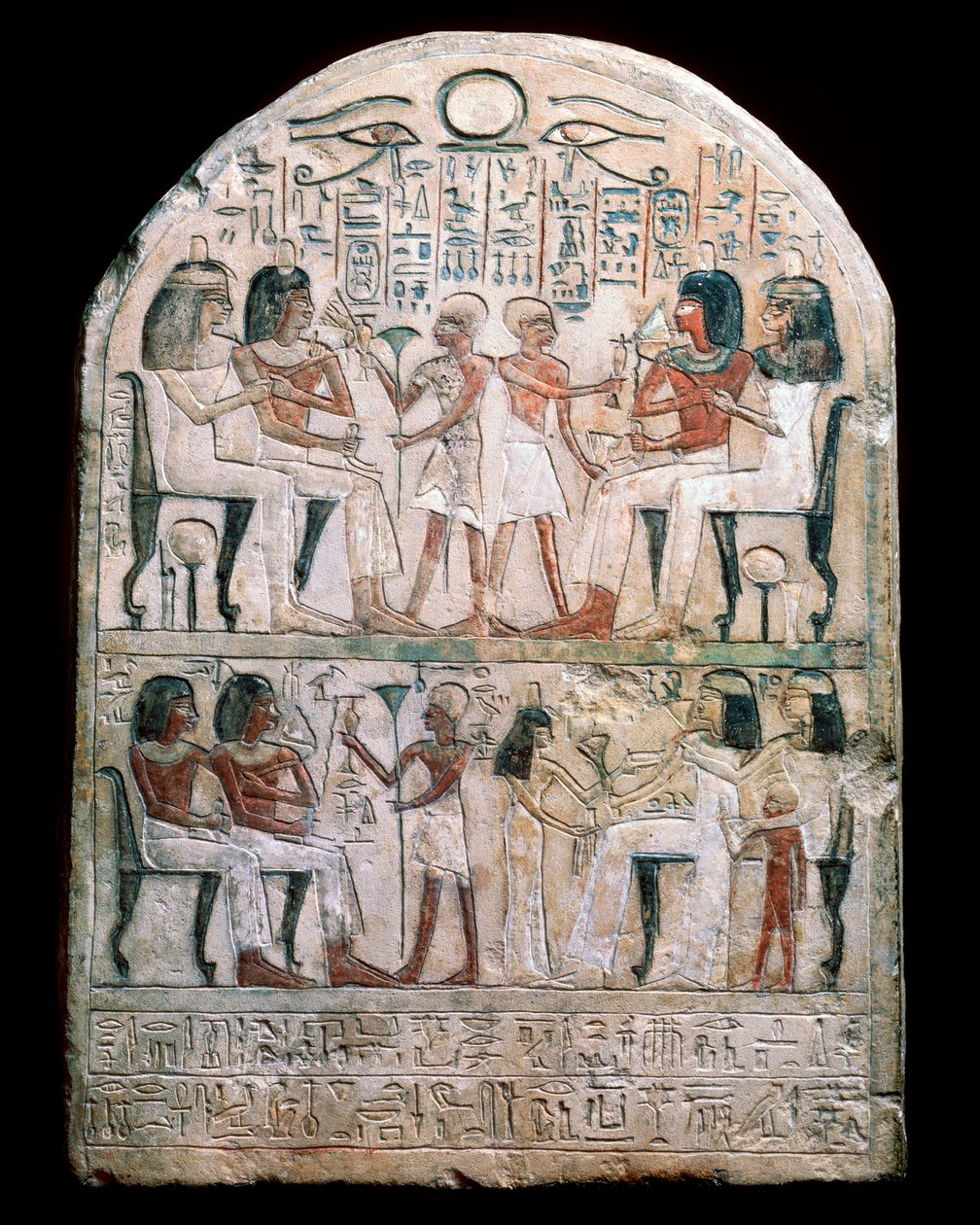Kamenná stéla s reliéfem, starověký egyptský, 156 př. Kr od Unbekannt