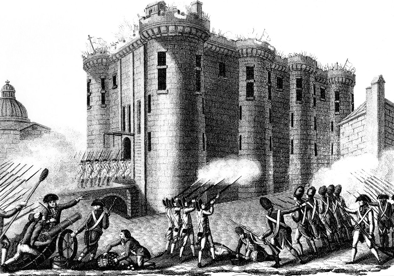 Útok na Bastille Pařížany pod vedením granátnických gard, 14. července 1789 1804 od Unbekannt