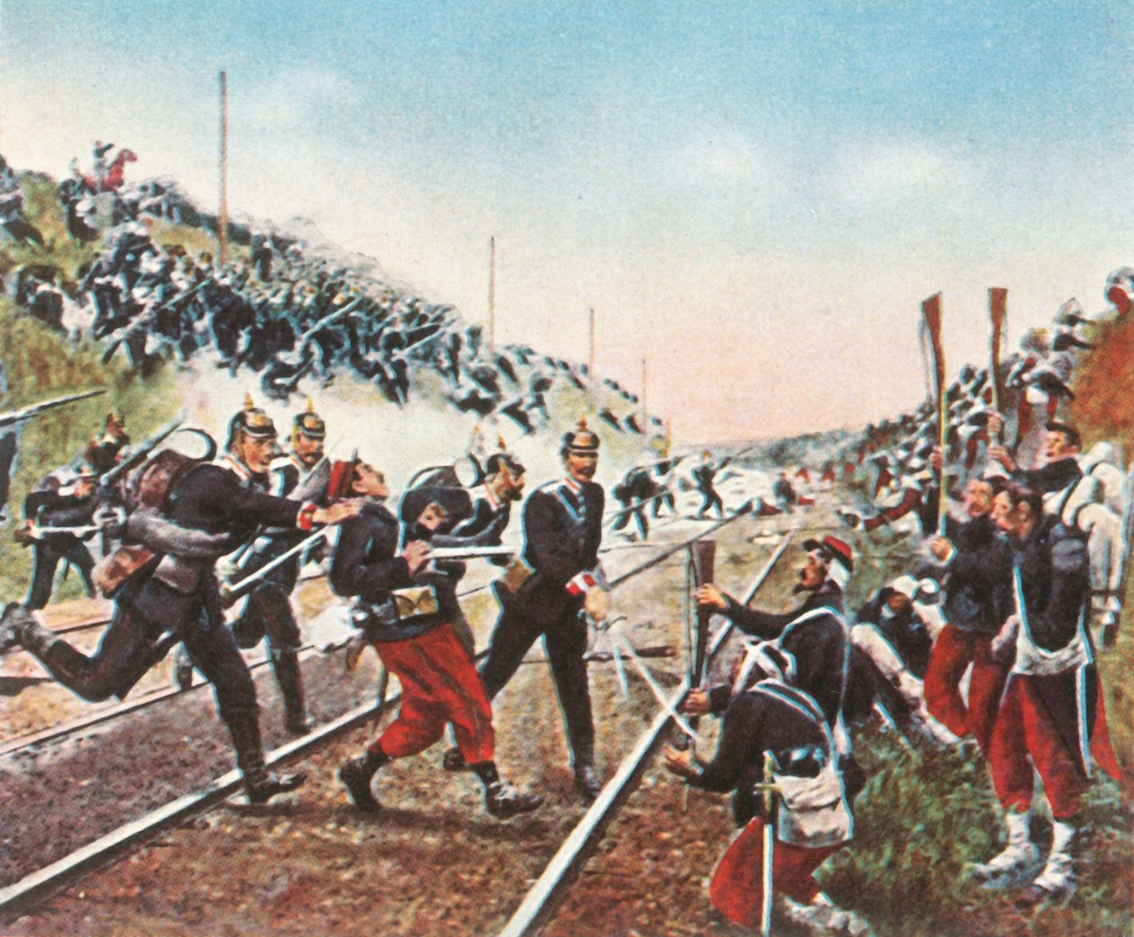 Přepadení železničního náspu v Nuits Badenerovými, 18. prosince 1870, 1936. od Unbekannt