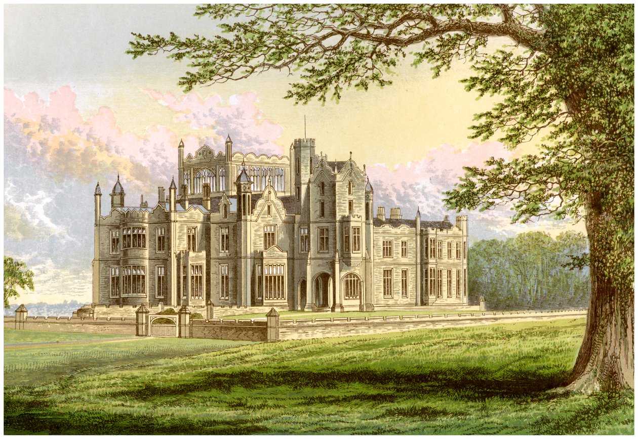 Stourton, Yorkshire, domov lorda Stourtona, c1880 od Unbekannt