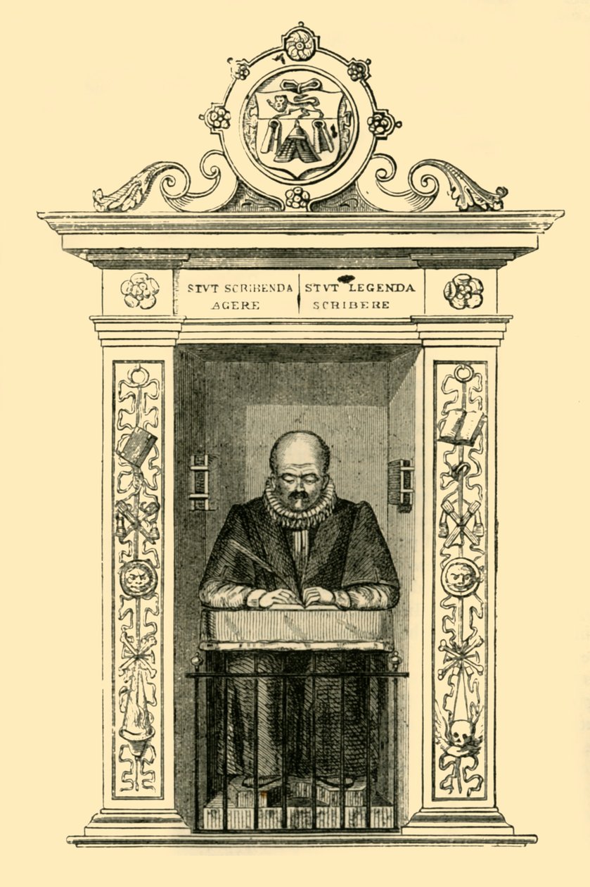Stowsův památník v St. Andrew Undershaft, c1872. od Unbekannt
