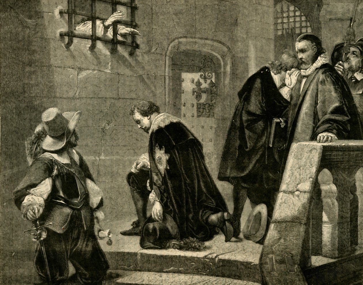 Strafford jde na popravu, 1641, 1881. od Unbekannt