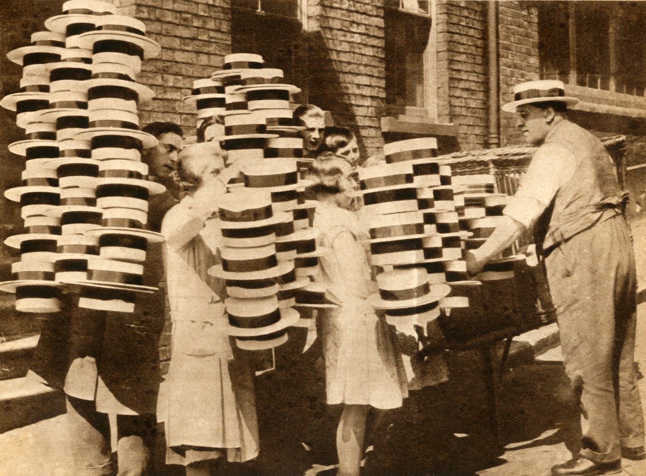 Slaměné klobouky se vracejí do přízně, 1930, 1933. od Unbekannt