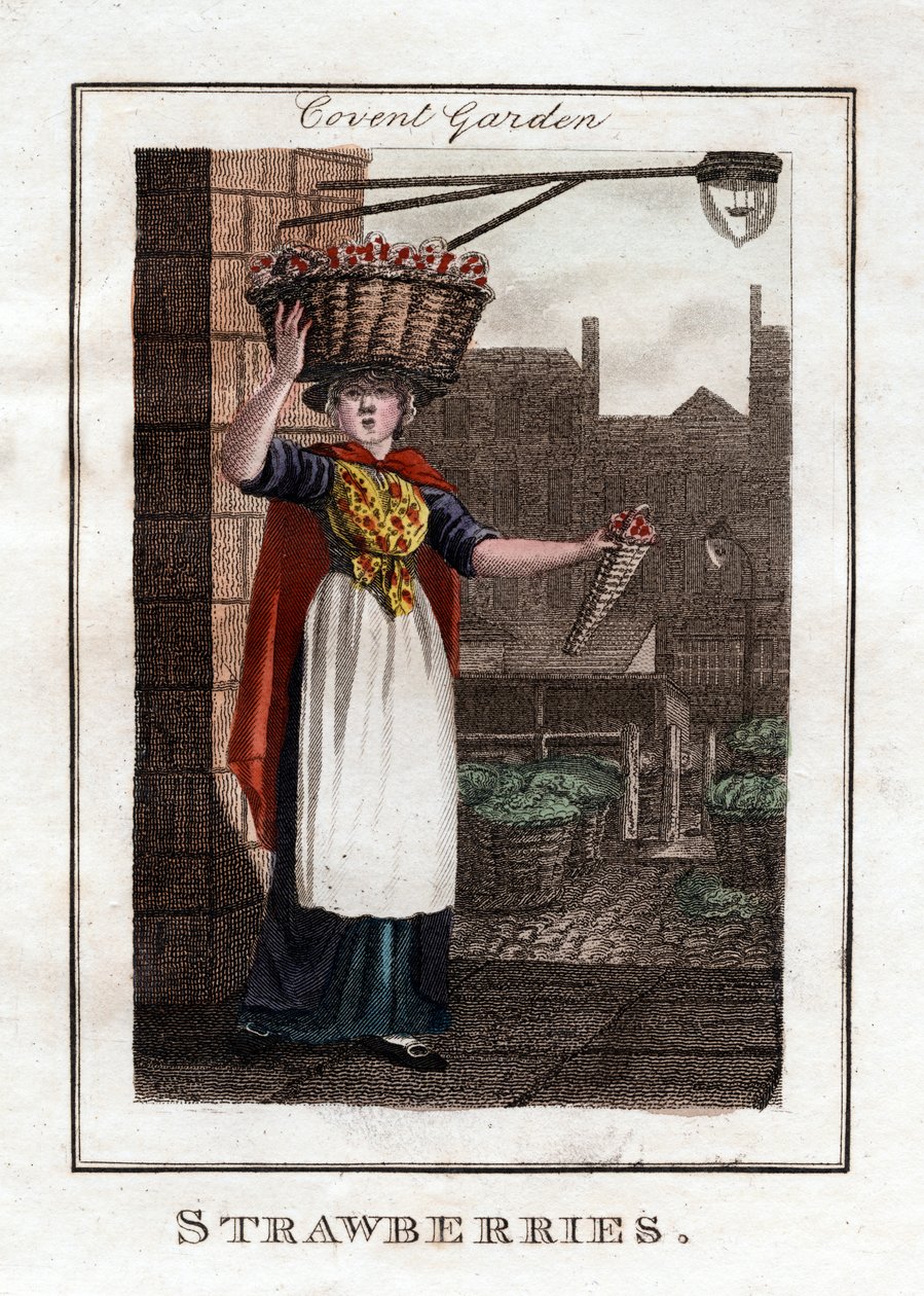 Strawberries, Covent Garden, Londýn, 1805 od Unbekannt