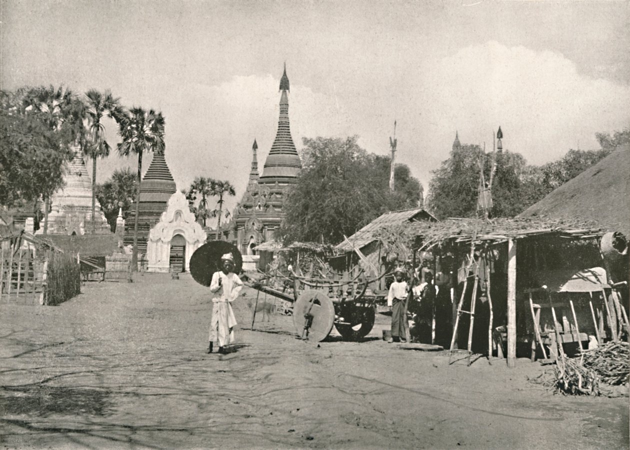 Pouliční scéna, Bhamo, 1900. od Unbekannt