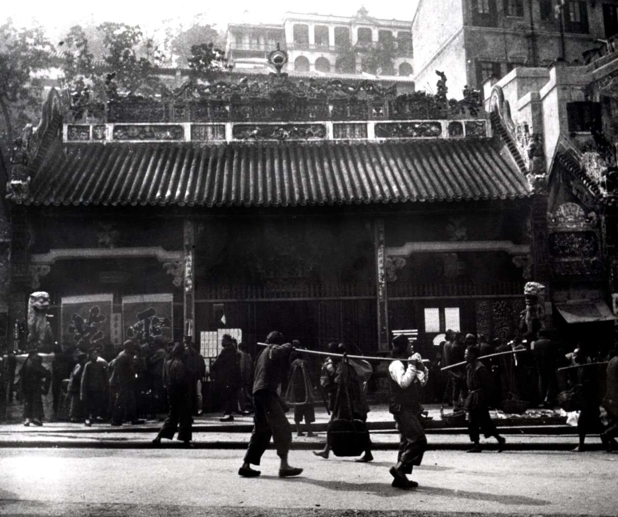 Pouliční scéna, Hong Kong, 1900 od Unbekannt