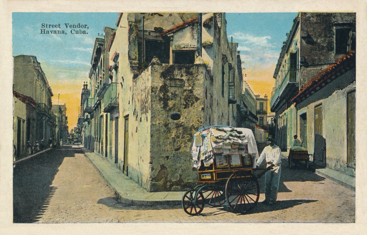 Street Vendor, Havana, Kuba, 1938 od Unbekannt