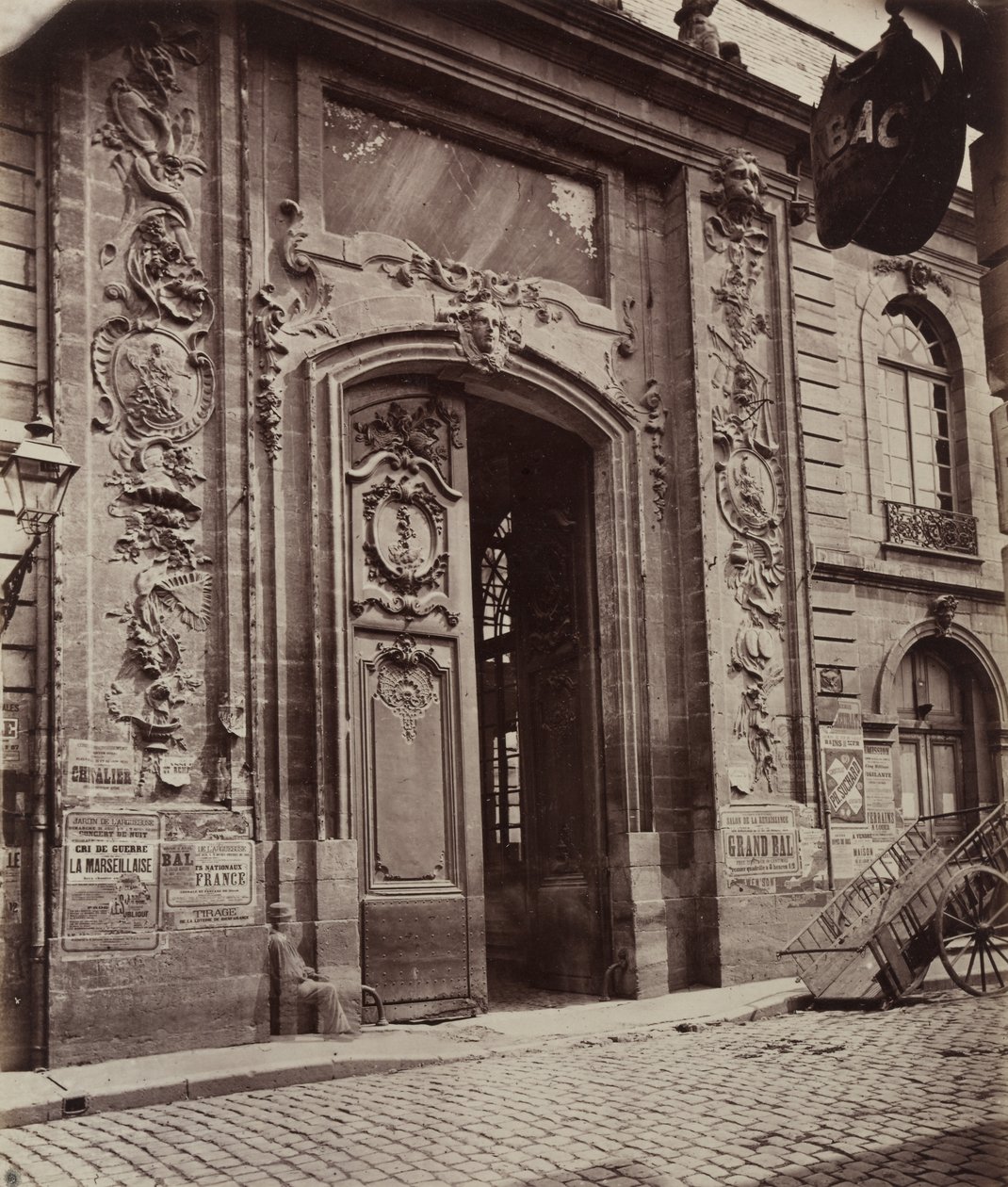 Ulice v Dijonu, před rokem 1870. od Unbekannt
