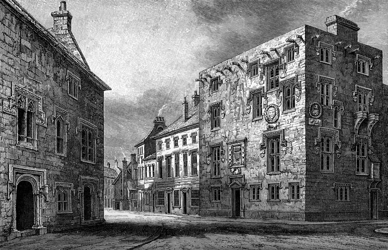 Ulice v Galway, ukazující dům Thomase Lynche, 1893 od Unbekannt