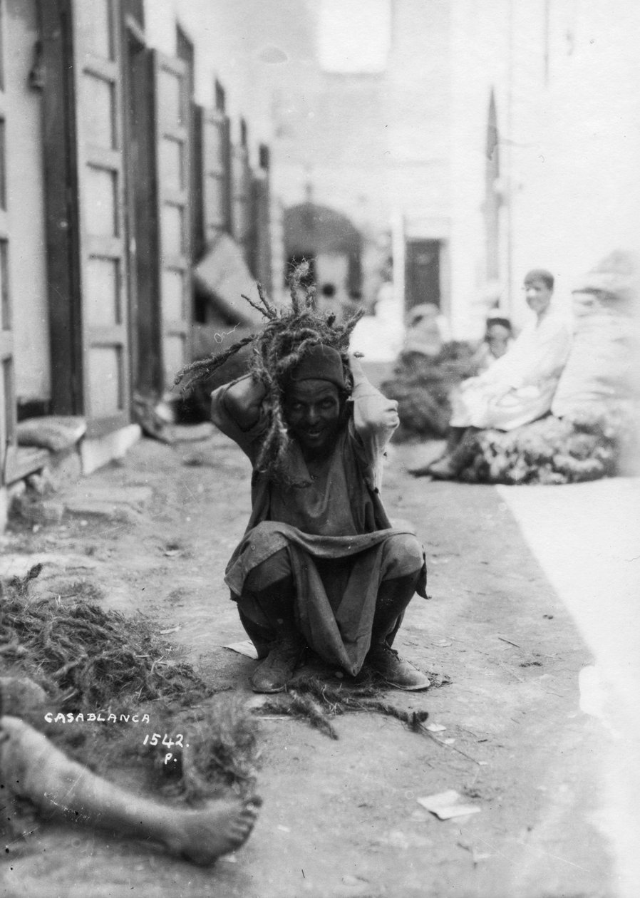 Pouliční scéna, Casablanca, Maroko, 20. až 30. léta 20. století od Unbekannt