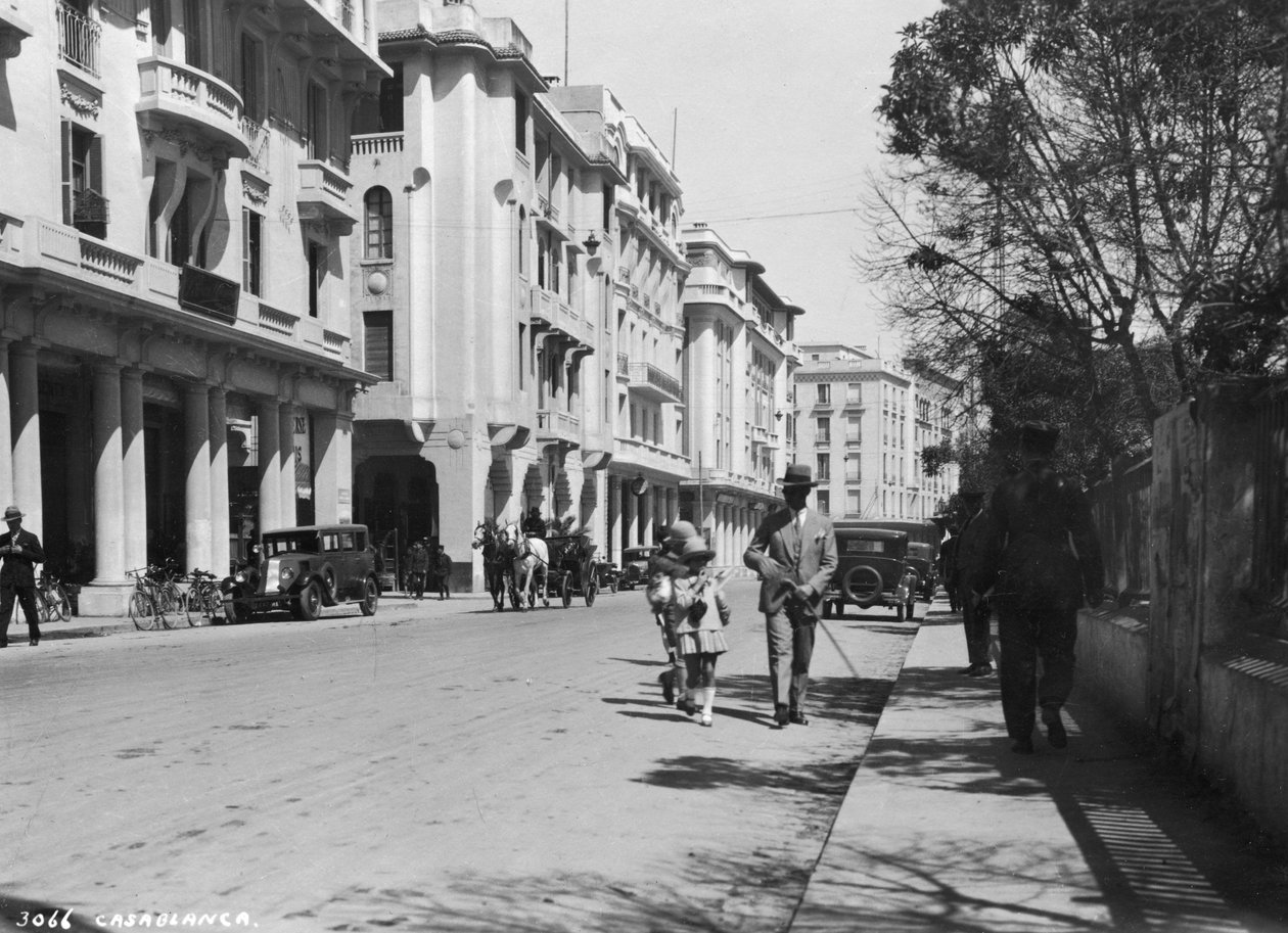 Pouliční scéna, Casablanca, Maroko, 20. až 30. léta 20. století od Unbekannt