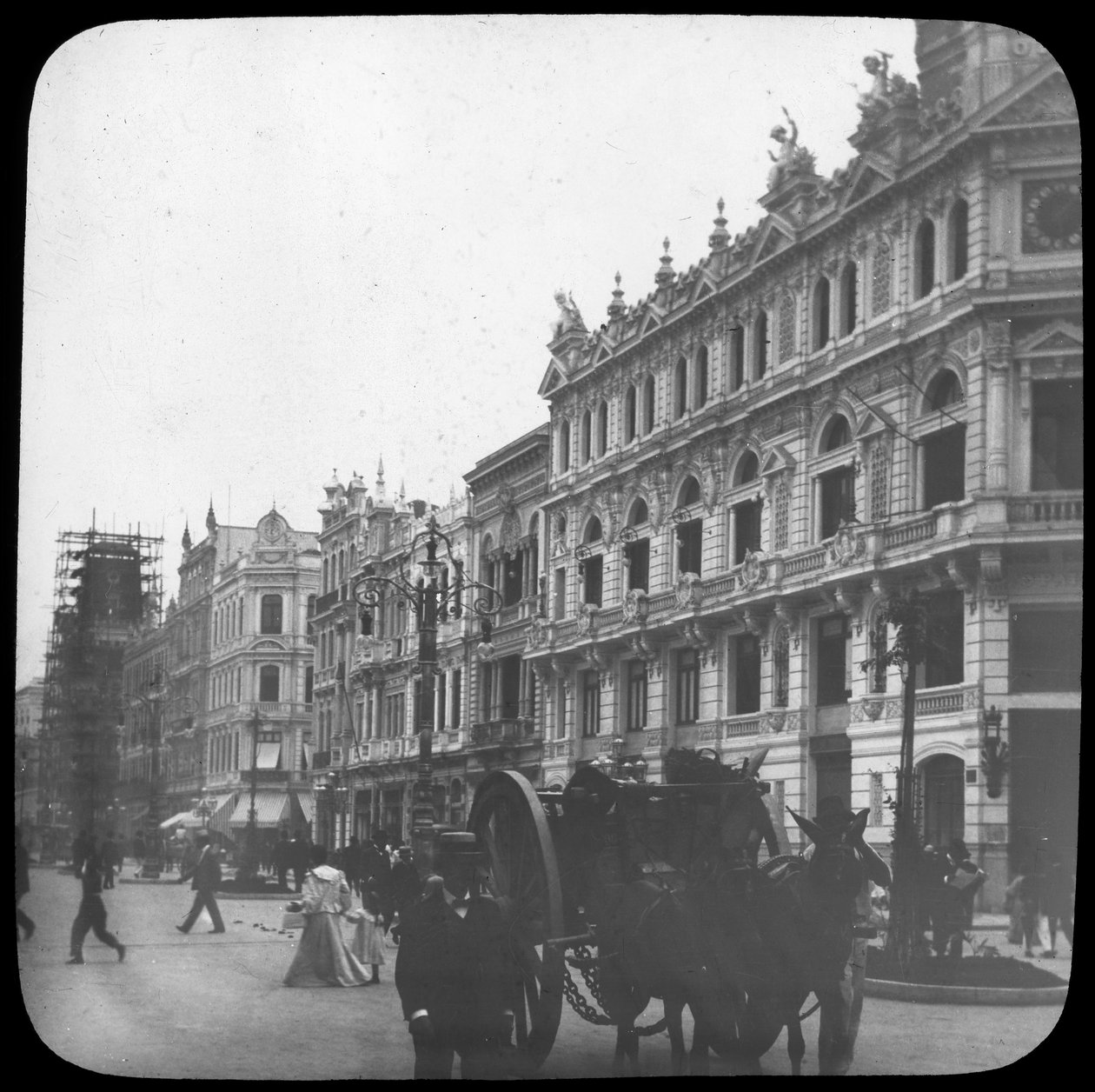 Pouliční scéna, Rio de Janeiro, Brazílie, konec 19. nebo začátek 20. století od Unbekannt
