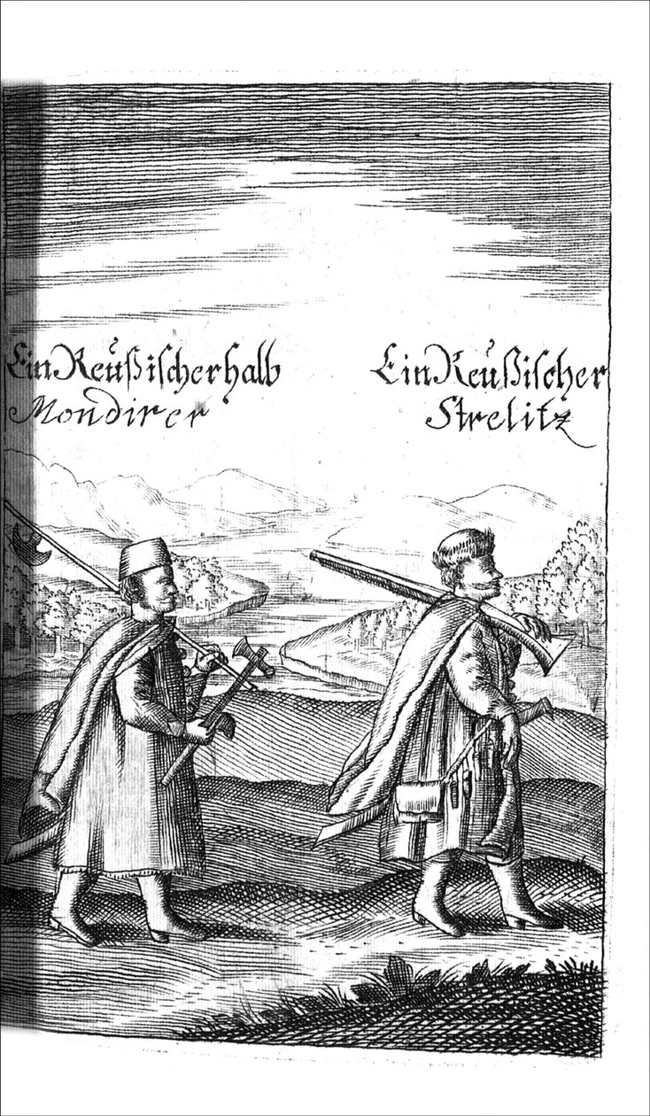 Streltsy od Georga Adama Schleissing Ti od Czaaren v Reussland Ivan a Peter Alexewiz, 1693 od Unbekannt