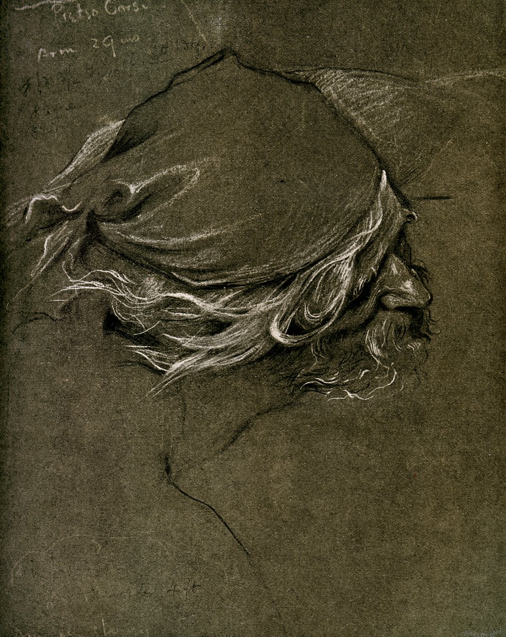 Studie pro The Sea Maiden, Herbert J Draper, 1899 od Unbekannt