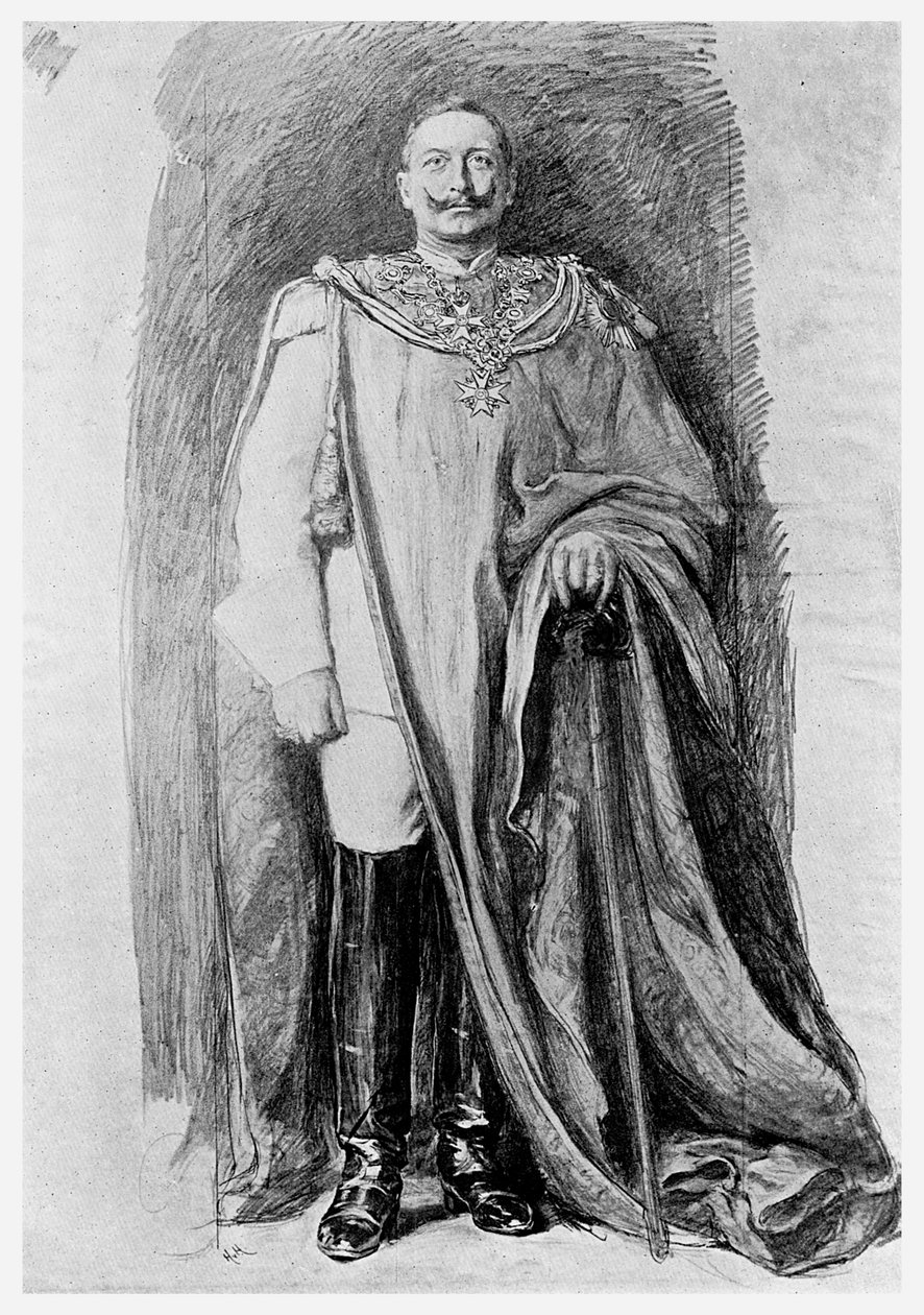 Studie ke smaltovanému portrétu německého císaře Viléma II., 1901 od Unbekannt