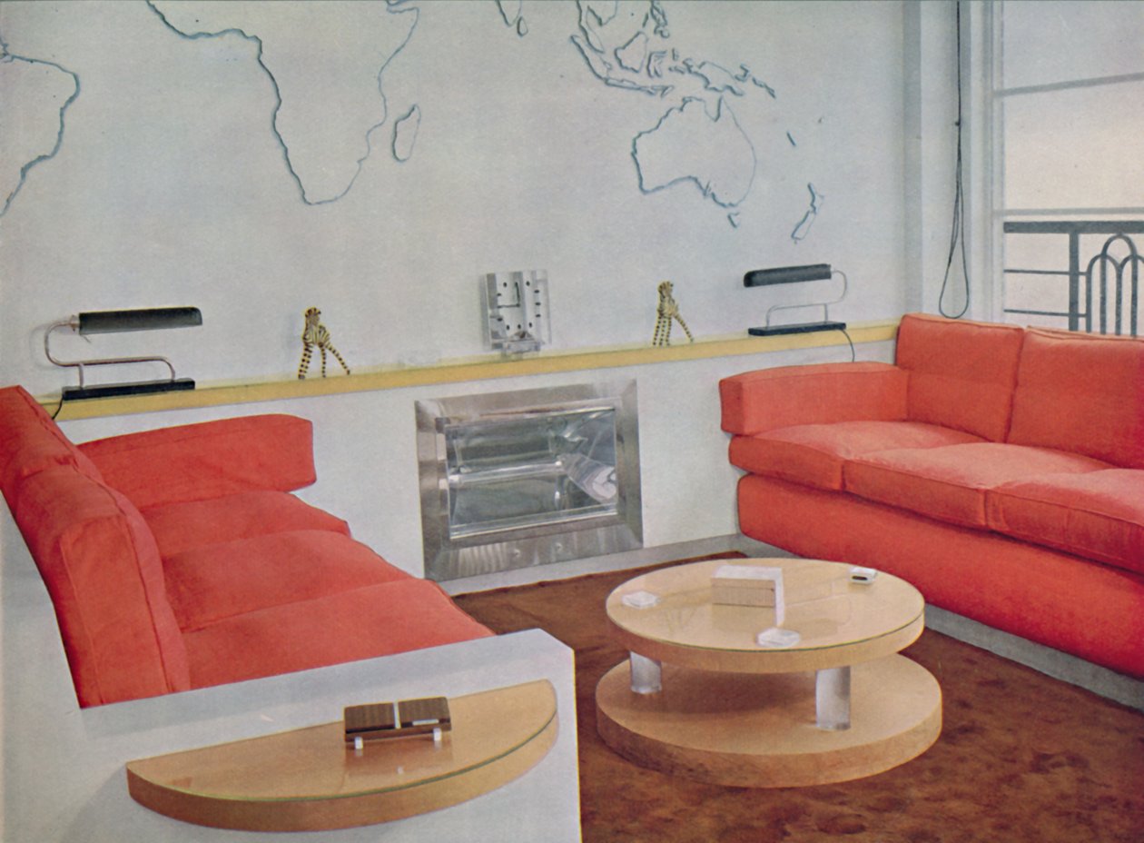 Studium v Lord Louis Mountbattens London House, 1938 od Unbekannt